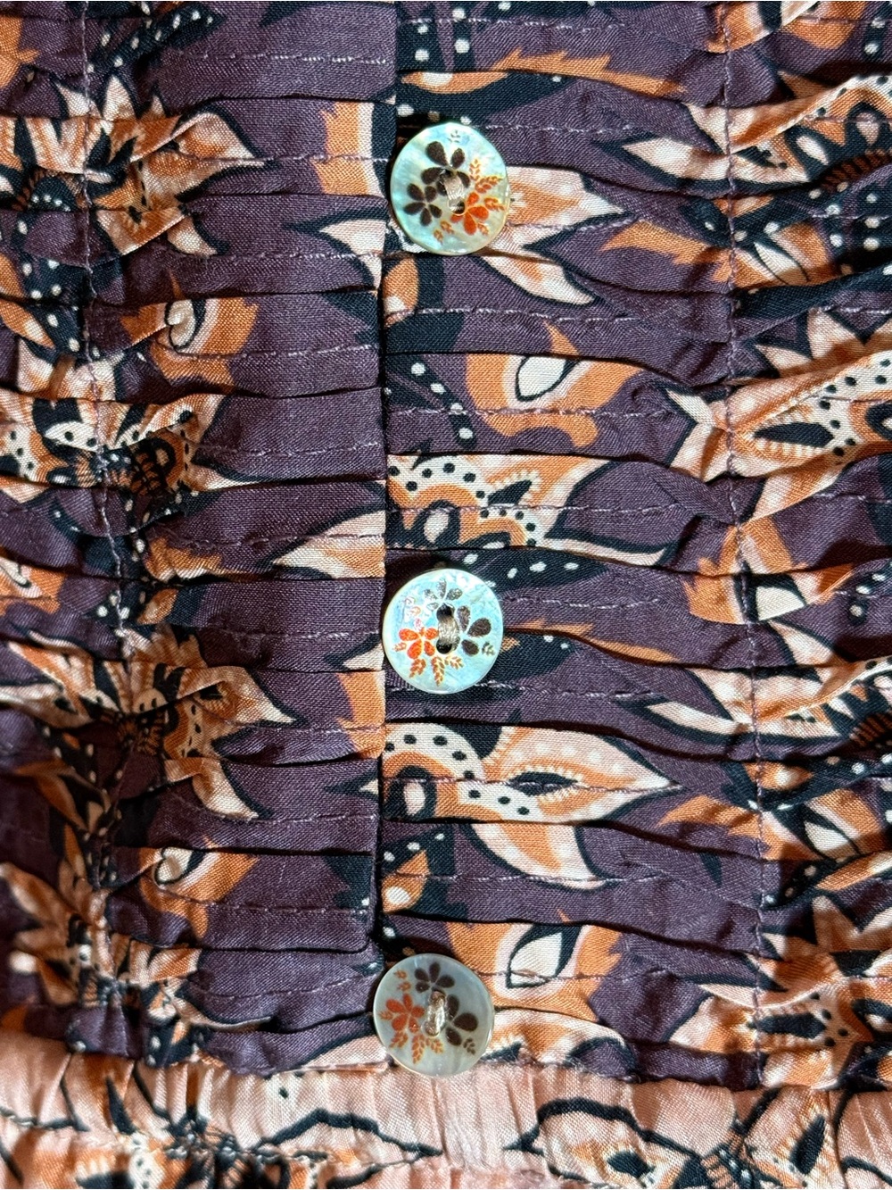 FARM Rio Glam Tapestry Burgundy Long Sleeve Maxi Dress (EU LG | US 12/14) - Picture 6 of 16